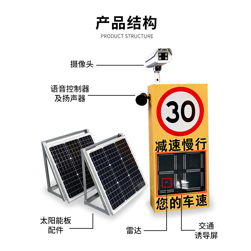 智能交通新利器 太陽能雷達測速儀THR-S700及其LED顯示屏應用